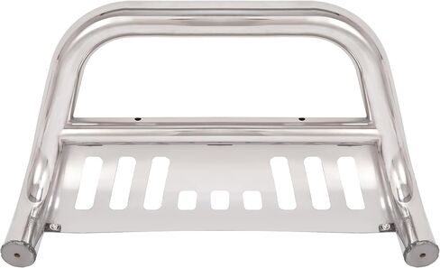 HECASA Bull Bar Brush Guard متوافق مع 2003-2014 Honda Pilot Ridgeline Grill Impact Bar مع دعامة تثبيت واقٍ من الصدمات فتحات محفورة مسبقًا لتلميع الفولاذ المقاوم للصدأ فضي in Kuwait