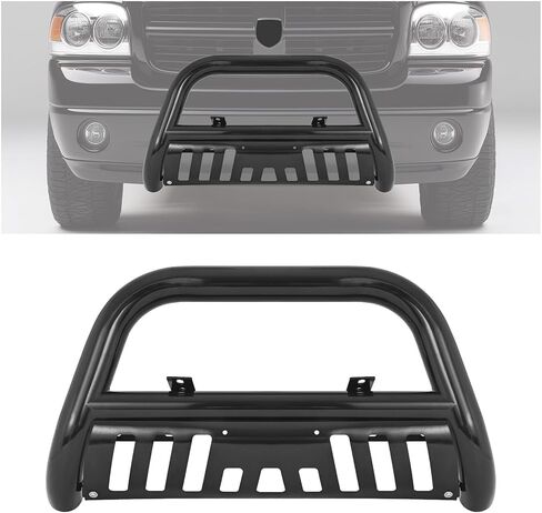 KUAFU Front Bull Bar Guard Compatible with 2002-2009 Dodge Ram 1500 2500 3500 Mega Cab Extended Crew Bull Bar Push Bumper Protector Bumper Brush Guard Steel Black in Kuwait