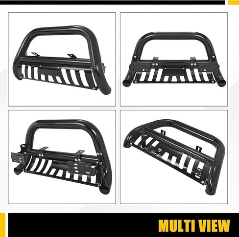 KUAFU Front Bull Bar Guard Compatible with 2002-2009 Dodge Ram 1500 2500 3500 Mega Cab Extended Crew Bull Bar Push Bumper Protector Bumper Brush Guard Steel Black in Kuwait