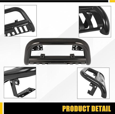 KUAFU Front Bull Bar Guard Compatible with 2002-2009 Dodge Ram 1500 2500 3500 Mega Cab Extended Crew Bull Bar Push Bumper Protector Bumper Brush Guard Steel Black in Kuwait