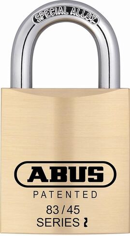 ABUS 83/45-300 S2 Schlage 45mm All Weather Solid Brass Rekeyable Padlock with 1" Shackle, Zero-Bitted in Kuwait