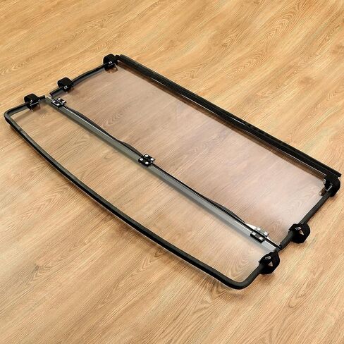 KUAFU 2-In-1 Flip Windshield Compatible with 2015-2024 Polaris Ranger 1000 / XP 1000 Folding Windscreen Scratch Resistant - Clear in Saudi Arabia
