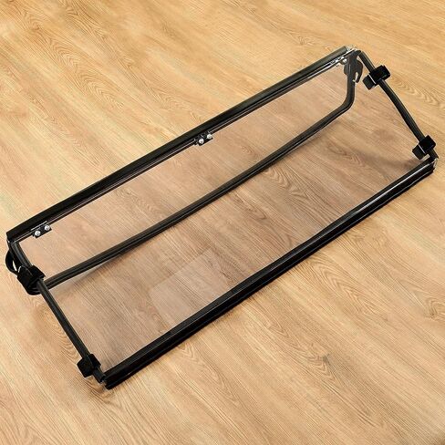 KUAFU 2-In-1 Flip Windshield Compatible with 2015-2024 Polaris Ranger 1000 / XP 1000 Folding Windscreen Scratch Resistant - Clear in Saudi Arabia
