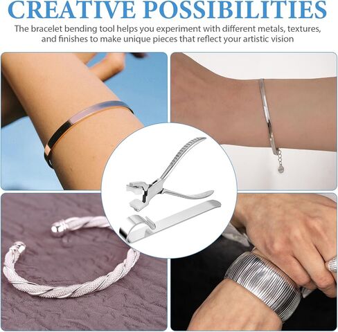 أداة مساعدة سوار CHRWAKLE، شريط ثني السوار المعدني لصناعة وتشكيل مجموعة صنع المجوهرات in Kuwait