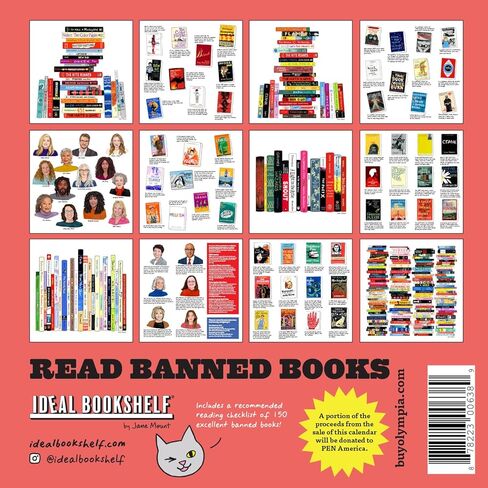 Read Banned Books 2026 Wall Calendar in Saudi Arabia