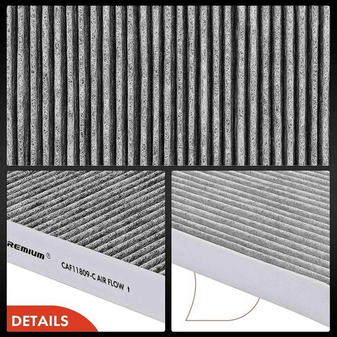 A-Premium 3-PC Cabin Air Filter with Activated Carbon Compatible with Cadillac Escalade & Chevrolet Silverado 1500, Suburban, Tahoe & GMC Sierra 1500, Yukon XL, 2014-2020, 4.3L 6.2L, Replace# 22808781 in Kuwait