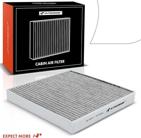 A-Premium 3-PC Cabin Air Filter with Activated Carbon Compatible with Cadillac Escalade & Chevrolet Silverado 1500, Suburban, Tahoe & GMC Sierra 1500, Yukon XL, 2014-2020, 4.3L 6.2L, Replace# 22808781 in Kuwait