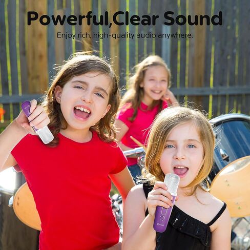 Contixo KS1A Kids Mini Karaoke Machine with LED Lights, 7–10H Playback, Dual Wireless Mics, Magic Voice Effects, Bluetooth Speaker for Children, Portable Singing Toy Gift for Boys & Girls, Green in Saudi Arabia