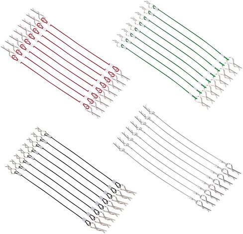 8PCS Metal Clip R Pin Rod with Steel Anti-Lost Rope RC Body Shell Clip Wire for 1/8 1/10 RC Car Compatible with Traxxas HSP Arrma Axial Redcat RC Car (Green) in Saudi Arabia