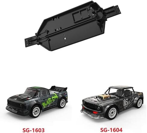 لوحة إطار هيكل الهيكل لـ SG 1603 SG 1604 SG1603 SG1604 1/16 RC إكسسوارات قطع غيار السيارات - (اللون: أسود) in Saudi Arabia