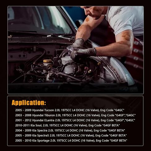 مجموعة حشية رأس المحرك AUCERAMIC 26181PT مناسبة لـ 2001-2012 Tucson/Tiburon، 2004-2011 Kia Soul/Spectra/Spectra5/Sportage 2.0L in Saudi Arabia
