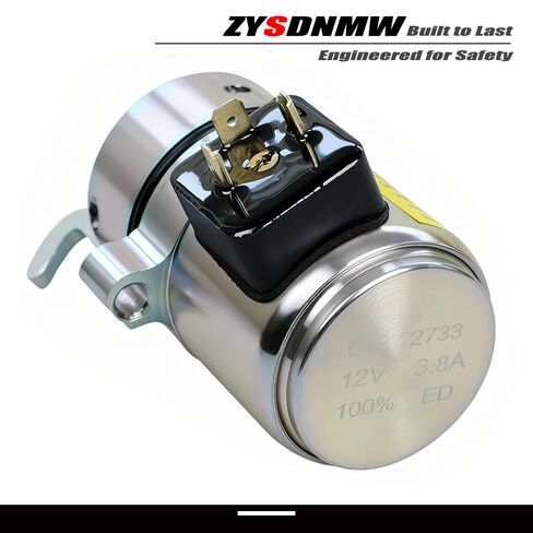 04272733 12VDC Fuel Shut Off Solenoid Fit for Deutz 1011 1011F BF4M1011 Engine Bobcat 863 864 873 874 S250 T200 A300 Gehl SL5635 SL6635 5635DXT 5635SX 5635SXT 6635DXT 6635SXT Replace 6886715 04271996 in Kuwait