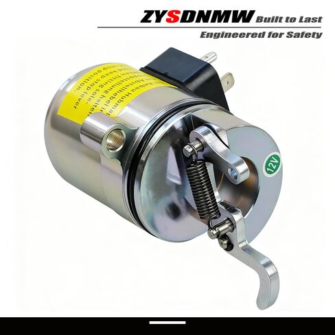 04272733 12VDC Fuel Shut Off Solenoid Fit for Deutz 1011 1011F BF4M1011 Engine Bobcat 863 864 873 874 S250 T200 A300 Gehl SL5635 SL6635 5635DXT 5635SX 5635SXT 6635DXT 6635SXT Replace 6886715 04271996 in Kuwait