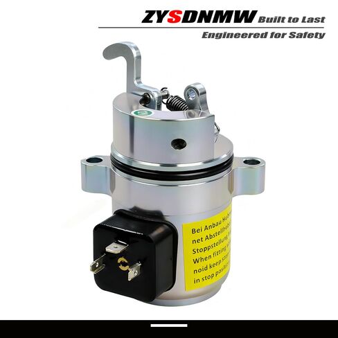 04272733 12VDC Fuel Shut Off Solenoid Fit for Deutz 1011 1011F BF4M1011 Engine Bobcat 863 864 873 874 S250 T200 A300 Gehl SL5635 SL6635 5635DXT 5635SX 5635SXT 6635DXT 6635SXT Replace 6886715 04271996 in Kuwait