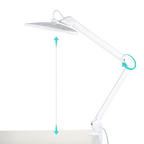 AmScope - مصباح مهام LED 21W 84 على ذراع مفصلية مع مشبك طاولة - LMP-84 in Saudi Arabia