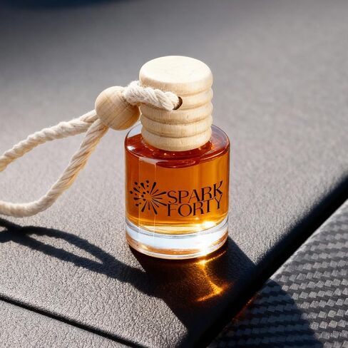 معطر هواء للسيارة برائحة الزهور، عطر طبيعي يدوم طويلاً، تصميم غطاء خشبي أنيق، نباتي، لم يتم الإساءة إلى الحيوانات لتصنيعه، خالٍ من البارابين in Saudi Arabia