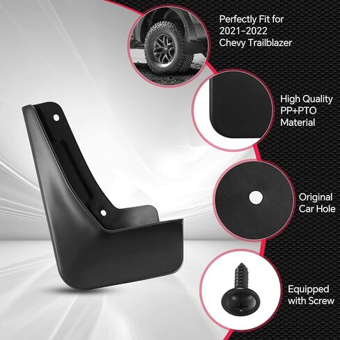 واقيات الطين BDFHYK، واقيات الطين، واقيات الطين، متوافقة مع 2019-2022 دودج رام 1500 بدون مشاعل الحاجز، 4 قطع من الجانب الأمامي والخلفي in Kuwait