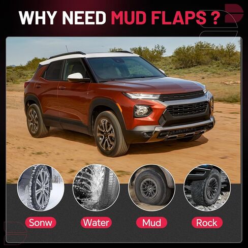 واقيات الطين BDFHYK، واقيات الطين، واقيات الطين، متوافقة مع 2019-2022 دودج رام 1500 بدون مشاعل الحاجز، 4 قطع من الجانب الأمامي والخلفي in Kuwait