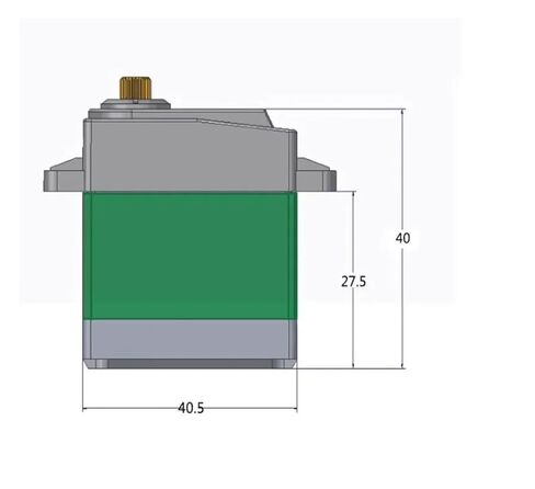 4-Piece 15kgcm High Torque Digital Servo Metal Gear Steering TD-8815MG Motor(360 Uncontrollable 4) in Saudi Arabia