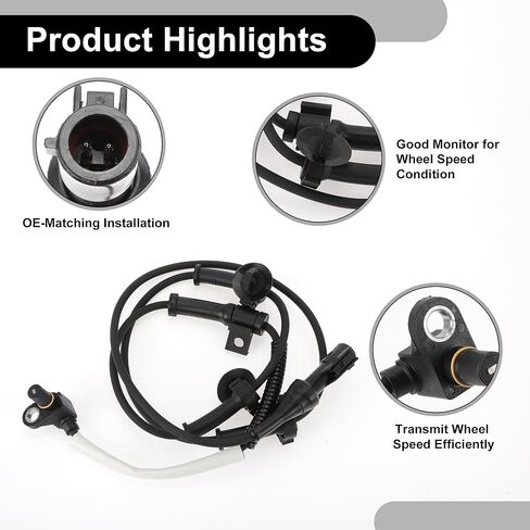 ABS Wheel Speed Senor Kit No.1F0043701/F87Z2C204BA/XL2Z2C204AB Front Left/Front Right ABS Sensor Set for Ford Explorer/Explorer Sport/Sport Trac in Saudi Arabia