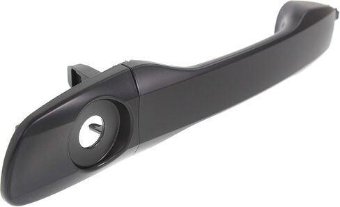 مقبض الباب الأمامي الخارجي Garage-Pro متوافق مع فولفو XC90 2003-2014 LH مقبض أسود + غطاء مزود بفتحة مفتاح in Saudi Arabia