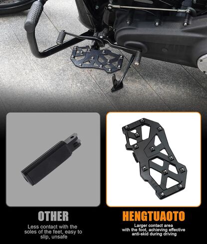Rider Footpegs Insert Kit Hollow foot nail Fit for Low Rider S/Softail Slim FLSL 107 / Lower Rider FXLR 107 / Street Bob FXBB 107 / Fat Bob FXRB 107/ Sport Glide FLSB 107 / FXLRS 2018-2022 / Breakout in Saudi Arabia
