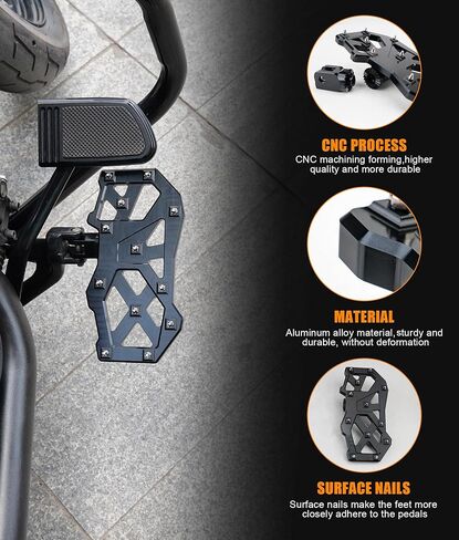 Rider Footpegs Insert Kit Hollow foot nail Fit for Low Rider S/Softail Slim FLSL 107 / Lower Rider FXLR 107 / Street Bob FXBB 107 / Fat Bob FXRB 107/ Sport Glide FLSB 107 / FXLRS 2018-2022 / Breakout in Saudi Arabia