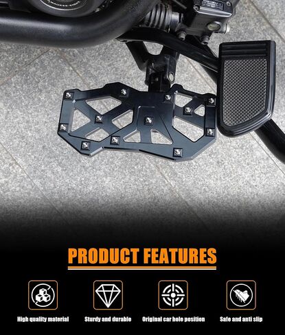 Rider Footpegs Insert Kit Hollow foot nail Fit for Low Rider S/Softail Slim FLSL 107 / Lower Rider FXLR 107 / Street Bob FXBB 107 / Fat Bob FXRB 107/ Sport Glide FLSB 107 / FXLRS 2018-2022 / Breakout in Saudi Arabia