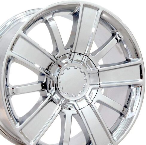 OE Wheels CV77 20 Inch Rims Fit Silverado 1500 Style 6x139.7 20x9 Chrome - Hollander 5653 (Set of 4) in Saudi Arabia