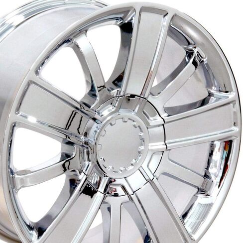 OE Wheels CV77 20 Inch Rims Fit Silverado 1500 Style 6x139.7 20x9 Chrome - Hollander 5653 (Set of 4) in Saudi Arabia