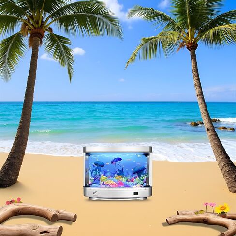 Lightahead Artificial Aquarium: Fascinating Moving Pictures of Fish in Tank Decorative Sensory Aquarium Lamp Virtual Ocean in Motion (Marine Life A) in Kuwait