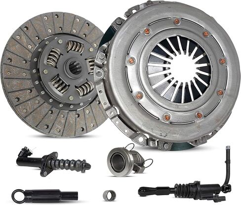 مجموعة القابض الرئيسية ومجموعة أسطوانات الرقيق المتوافقة مع Wrangler Rubicon Sahara Sport Unlimited X Sport Utility 4-Door 2-Door 2007-2011 3.8L V6 GAS OHV (مواصفات دولاب الموازنة: مسطحة؛ 01-046SM) in Saudi Arabia