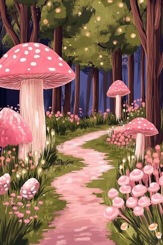 Mushroom Paint By Numbers Kit For Adults Beginner,Flower Adult Paint By Number Kits On Canvas,Oil Painting by Number Kit For Beginners,Paint by Number for Adults Home Wall Decor 16x20 Inch in Saudi Arabia