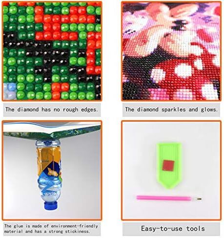 أفضل اختيار 5D DIY الماس الفن، صيد البط على البحر الماس مجموعات الفن للبالغين الحفر الكامل جولة الماس جوهرة الفن الخرز اللوحة مثالية لديكور جدار المنزل 11.8x15.7 بوصة in Kuwait