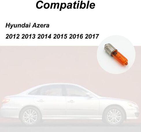 Replaces OEM Part 18642-21007-S / 1864221007S Front Turn Signal Bulb for Hyundai Azera 2012 2013 2015 2014 2016 2017 in Kuwait