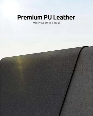 Desk Pad, Leather Non-Slip Laptop Computer Desk Keyboard Mat, Table Protector Blotter Mat, Large Mouse Pad (24" x 12")-Dark Blue in Saudi Arabia