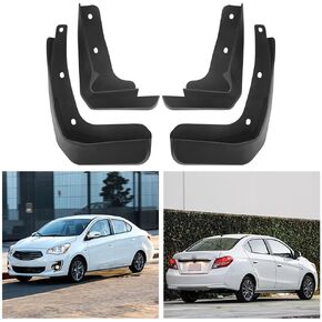 4Pcs Mud Flaps for Mitsubishi Mirage G4 2014-2024 2025, Waterproof Protective Splash Fender Front Rear Mudflaps Wheel Protection Accessories in Saudi Arabia
