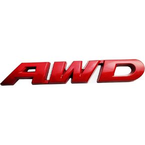ملصق AWD أسود جديد بشعار AWD سميك عالمي لجميع المركبات وجميع الأماكن المسطحة مصنوع من المعدن مقاس كبير in Kuwait