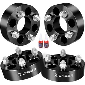 فواصل عجلات Richeer 4x4 لعربات الجولف EZ GO EZGO Club ومركبات ATV، 4 قطع فواصل عجلات 1.5 بوصة 4x101.6 مم مع مسامير 1/2 × 20 وتجويف مركزي 62 مم in Kuwait