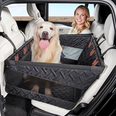 YJGF Dog Car Seat Large Size Dog,Dog Car Seat Cover for Back Seat,Back Seat Extender for Dogs,Large Dog Car Seat for Vehicles,Pet Booster Seat for Car Large Dog,Dog Car Bed for Large Dogs,Dog Hammock in Kuwait