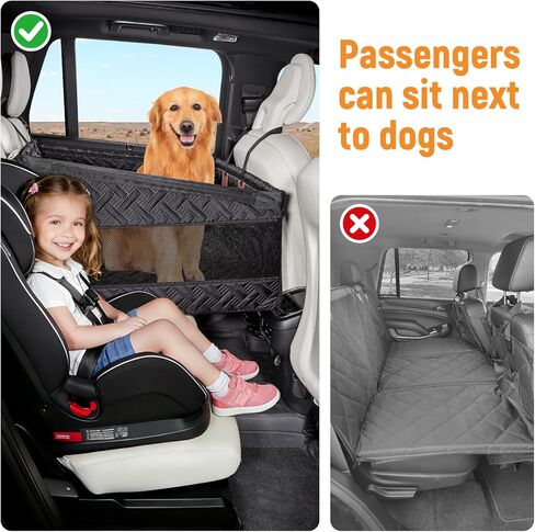 YJGF Dog Car Seat Large Size Dog,Dog Car Seat Cover for Back Seat,Back Seat Extender for Dogs,Large Dog Car Seat for Vehicles,Pet Booster Seat for Car Large Dog,Dog Car Bed for Large Dogs,Dog Hammock in Kuwait