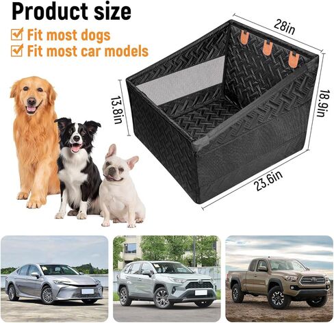 YJGF Dog Car Seat Large Size Dog,Dog Car Seat Cover for Back Seat,Back Seat Extender for Dogs,Large Dog Car Seat for Vehicles,Pet Booster Seat for Car Large Dog,Dog Car Bed for Large Dogs,Dog Hammock in Kuwait