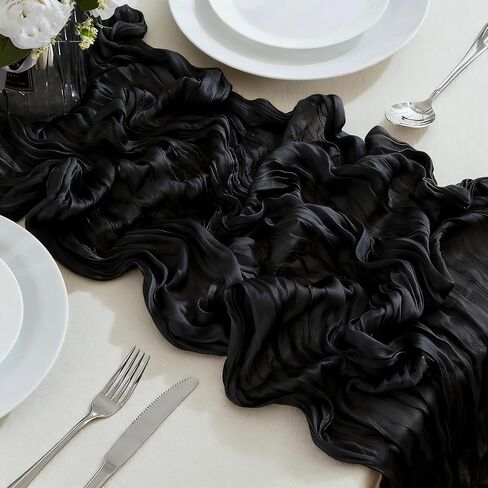 Beige Cheesecloth Table Runners 10ft Wide Gauze Table Runners Boho Table Runners for Bridal Shower Wedding Birthday Party Table Decorations in Kuwait