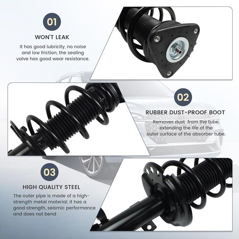 2 قطعة مجموعة الصدمات الأمامية تناسب 2015-2019 لينكولن MKC 2.0L 2.3L ، EJ7Z18124K EJ7C18B061 AST13277 (2T-1L803F04) in Kuwait