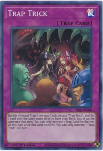 Trap Trick - SESL-EN060 - Super Rare - 1st Edition in Saudi Arabia