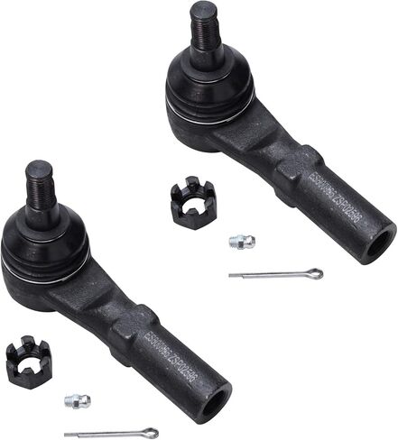 Detroit Axle - Front 2pc Tie Rods for 11-19 Dodge Charger Chrysler 300, 11-18 Challenger, 2 Outer Tie Rod Ends 2011 2012 2013 2014 2015 2016 2017 2018 2019 Replacement in Saudi Arabia
