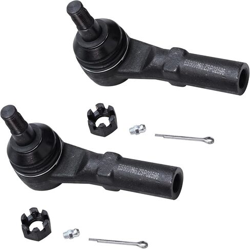 Detroit Axle - Front 2pc Tie Rods for 11-19 Dodge Charger Chrysler 300, 11-18 Challenger, 2 Outer Tie Rod Ends 2011 2012 2013 2014 2015 2016 2017 2018 2019 Replacement in Saudi Arabia