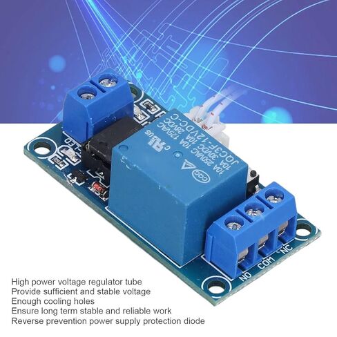 Bistable Self-Locking Switch Flip-Flop Relay Module SCM Control Relay Board with Reverse Prevention Electronic Components(12V) in Saudi Arabia