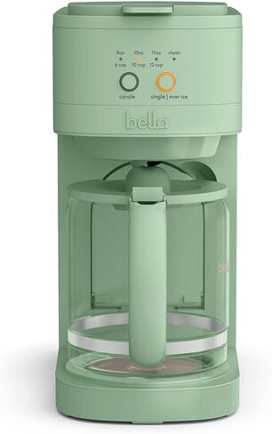 BELLA VersaBrew 2-in1 Coffee Maker, Fits-anywhere™ Kitchenware, Brew 3 Sizes Carafes & Single Serve Cups, Dishwasher Safe Reusable Filter & Filter Holder, Iced Coffee Function, 60oz Tank, Oatmilk in Kuwait