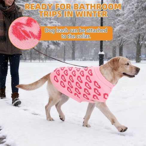 kooltail سترة الكلب الصغيرة، الطقس البارد الكلب محبوك سترة الياقة المدورة السترة، سترة الخريف الكلب مع نمط أوراق القيقب الخريف، ملابس الشتاء الكلب للكلاب الصغيرة المتوسطة الكبيرة القط صبي فتاة، برتقالي in Kuwait